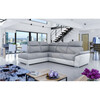 Nurgadiivan Eltap Loreto, Sawana 21, Soft 17, 210 x 260 x 102 cm, valge/hall, vasak, voodipesukastiga