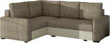 Nurgadiivan Eltap Corona Berlin 03, Soft 33, 162 x 235 x 90 cm, helepruun, vasakpoolne, pesukastiga
