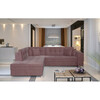 Nurgadiivan Eltap Pieretta, Mat Velvet 63, 205 x 260 x 80 cm, roosa, vasak