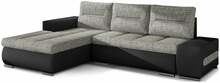 Nurgadiivan Eltap Ottavio Berlin 01, Soft 11, 180 x 275 x 85 cm, must/hall, vasakpoolne, voodipesukastiga