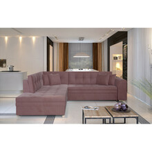 Nurgadiivan Eltap Pieretta, Mat Velvet 63, 205 x 260 x 80 cm, roosa, vasak