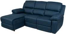 Nurgadiivan Home4you Berit LC, 214 x 160 x 98 cm, tumesinine
