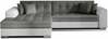 Nurgadiivan Eltap Sorento, Sawana 05, Soft 17, 195 x 295 x 80 cm, valge/tumehall, vasak