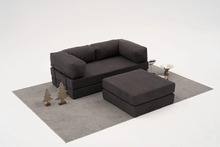 Nurgadiivan Hanah Home Comfort, 190 x 75 x 95 cm, antratsiit