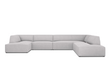 Nurgadiivan Micadoni Home Ruby Panoramic, 366 x 273 x 69 cm, 7 kohta, helehall, parem