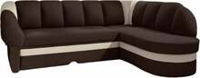 Nurgadiivan Eltap Benano, Sawana 16, Soft 33, 180 x 250 x 85 cm, helepruun/tumepruun, parem, voodipesukastiga