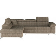 Nurgadiivan Eltap Eridano Berlin 03, 202 x 275 x 90 cm, helepruun, vasakpoolne, pesukastiga