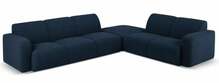 Nurgadiivan Micadoni Home Molino Boucle, 315 x 250 x 72 cm, tumesinine, parem