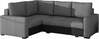 Nurgadiivan Eltap Corona, Sawana 21, Soft 11, 162 x 235 x 90 cm, must/hall, vasakpoolne, pesukastiga