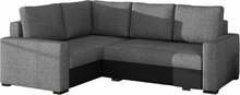 Nurgadiivan Eltap Corona, Sawana 21, Soft 11, 162 x 235 x 90 cm, must/hall, vasakpoolne, pesukastiga
