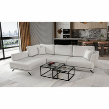 Nurgadiivan Eltap Larde Softis 17, 191 x 276 x 90 cm, valge, vasak