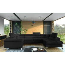 Nurgadiivan Eltap Thiago Sawana 14, parem, 202 x 350 x 90 cm, must