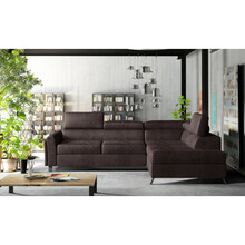 Nurgadiivan Eltap Kairos Mat Velvet 29, parem, 200 x 265 x 95 cm, pruun, voodipesukastiga