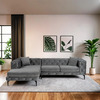 Nurgadiivan Hanah Home Como Eco, 270 x 72 x 180 cm, antratsiit/must