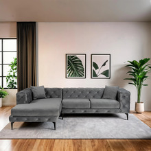 Nurgadiivan Hanah Home Como Eco, 270 x 72 x 180 cm, antratsiit/must