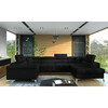 Nurgadiivan Eltap Thiago, Kronos 07, 350 x 202 x 90 cm, must, parem, voodikastiga