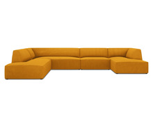 Nurgadiivan Micadoni Home Ruby Panoramic, 366 x 273 x 69 cm, 7-kohaline, kuldne, vasak