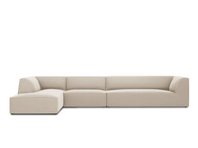 Nurgadiivan Micadoni Home Ruby, 366 x 180 x 69 cm, 5 kohta, helepruun, vasak