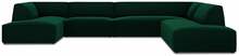 Nurgadiivan Micadoni Home Ruby Panoramic 7 Seats, parem, tumeroheline, 366 x 273 x 69 cm