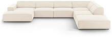 Nurgadiivan Micadoni Home Jodie Panoramic, 364 x 262 x 70 cm, 7-kohaline, helepruun, parem