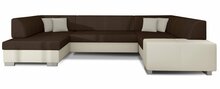 Nurgadiivan Eltap Havana, Sawana 26, Soft 33, 320 x 207 x 73 cm, pruun/beež, voodipesukastiga