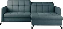Nurgadiivan Eltap Lorelle Grande 75, parem, 160 x 225 x 105 cm, sinine, voodipesukastiga
