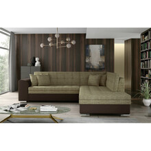 Nurgadiivan Eltap Pieretta Berlin 03, Soft 66, 205 x 260 x 80 cm, helepruun/tumepruun, parem