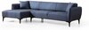 Nurgadiivan Belissimo Hanah Home, 140 x 270 x 67 cm, vasakpoolne, sinine