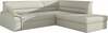 Nurgadiivan Eltap Elano, Soft 33, 255 x 212 x 90 cm, helepruun, parem, voodipesukastiga