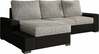 Nurgadiivan Eltap Negro Berlin 01, Soft 11, 160 x 245 x 90 cm, must/hall, vasakpoolne, voodipesukastiga