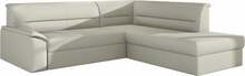 Nurgadiivan Eltap Elano, Soft 33, 255 x 212 x 90 cm, helepruun, parem, voodipesukastiga