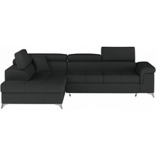 Nurgadiivan Eltap Eridano, Sawana 14, 202 x 275 x 90 cm, must, vasakpoolne, voodikastiga