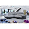 Nurgadiivan Eltap Loreto, Sawana 21, Soft 11, 210 x 260 x 102 cm, must/hall, vasakpoolne, voodipesukastiga