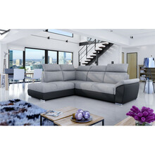 Nurgadiivan Eltap Loreto, Sawana 21, Soft 11, 210 x 260 x 102 cm, must/hall, vasakpoolne, voodipesukastiga