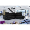 Nurgadiivan Eltap Loreto, Sawana 14, Soft 11, 210 x 260 x 102 cm, must, parem, voodipesukastiga