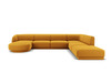 Nurgadiivan Micadoni Home Miley Velvet Panoramic, 327 x 245 x 74 cm, parem, kollane