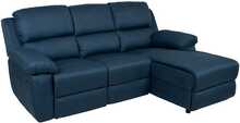 Nurgadiivan Home4you Berit RC, 214 x 160 x 98 cm, tumesinine