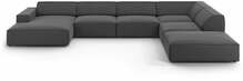 Nurgadiivan Micadoni Home Jodie Panoramic, 364 x 262 x 70 cm, 7-kohaline, hall, parem