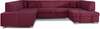 Nurgadiivan Eltap Havana Mat Velvet 68, parem, 320 x 207 x 73 cm, tumevioletne