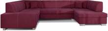 Nurgadiivan Eltap Havana Mat Velvet 68, parem, 320 x 207 x 73 cm, tumevioletne