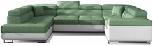 Nurgadiivan Eltap Letto Soro 34, 340 x 202 x 90 cm, valge/münt, vasak