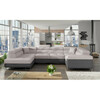 Nurgadiivan Eltap Letto Soro 83, 340 x 202 x 90 cm, vasakpoolne, hall/helehall