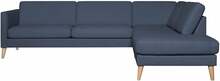 Nurgadiivan Home4you Lisanna, 90 x 260 x 80 cm, sinine, parem