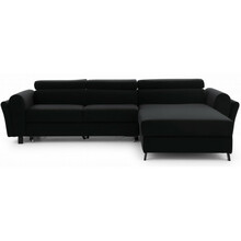 Nurgadiivan Eltap Mariall Mat Velvet 99, parem, 190 x 300 x 98 cm, must