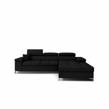 Nurgadiivan Eltap Ricardo, Sawana 14, 205 x 280 x 90 cm, must, parem, voodipesukastiga