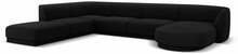 Nurgadiivan Micadoni Home Miley Velvet Panoramic, 327 x 245 x 74 cm, 6 kohta, must, vasak