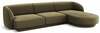 Nurgadiivan Micadoni Home Miley Velvet, 259 x 155 x 74 cm, parem, roheline