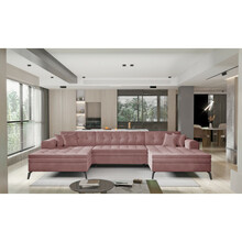 Nurgadiivan Eltap Vertizo, Velvetmat 24, 350 x 170 x 93 cm, roosa