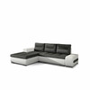 Nurgadiivan Eltap Ottavio Berlin 02, Soft 17, 180 x 275 x 85 cm, valge/tumehall, vasakpoolne, pesukastiga