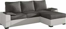 Nurgadiivan Eltap Lusso, Sawana 05, Soft 17, 160 x 245 x 90 cm, valge/tumehall, voodipesukastiga